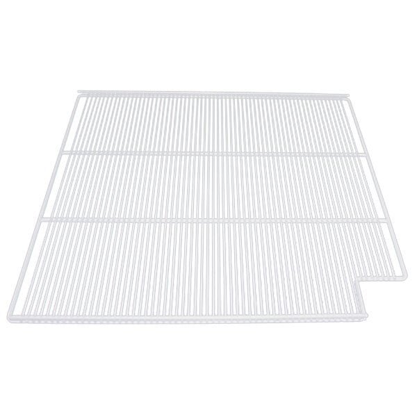 True 909137 Narrow Gap White Coated Notched Wire Shelf - 25 11/16" x 24"