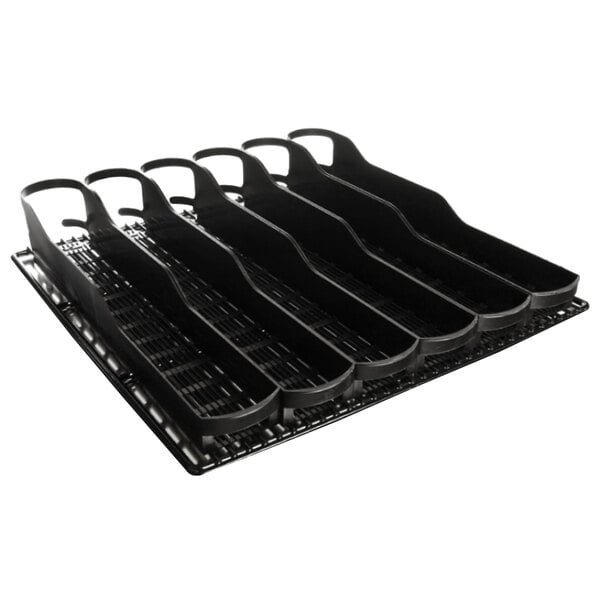 True 932634 Trueflex Black Bottle Organizer - 4 / Kit