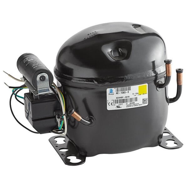 True 991172 1/3 hp Compressor with Overload, Relay, Start Capacitor, and Connectors - 115V, R-134a