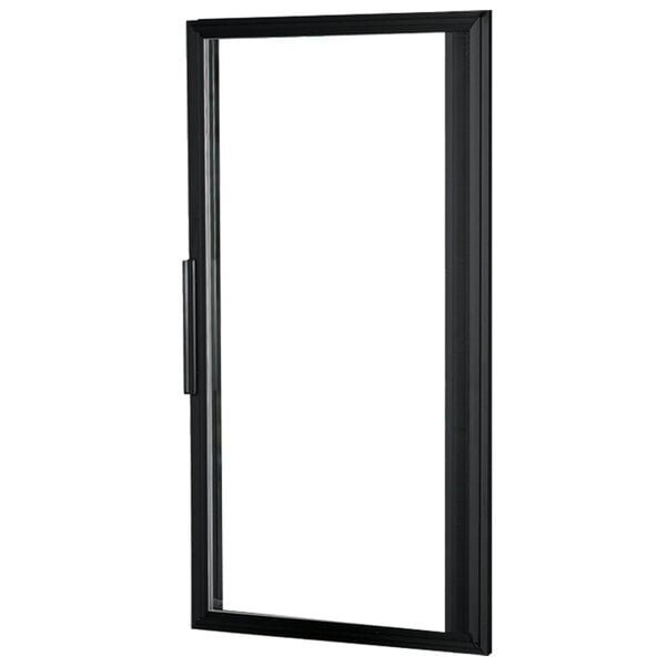 True 875023 Black Right Hinged Door Assembly with Integrated Door Lighting - 29 5/8" x 54 1/4"