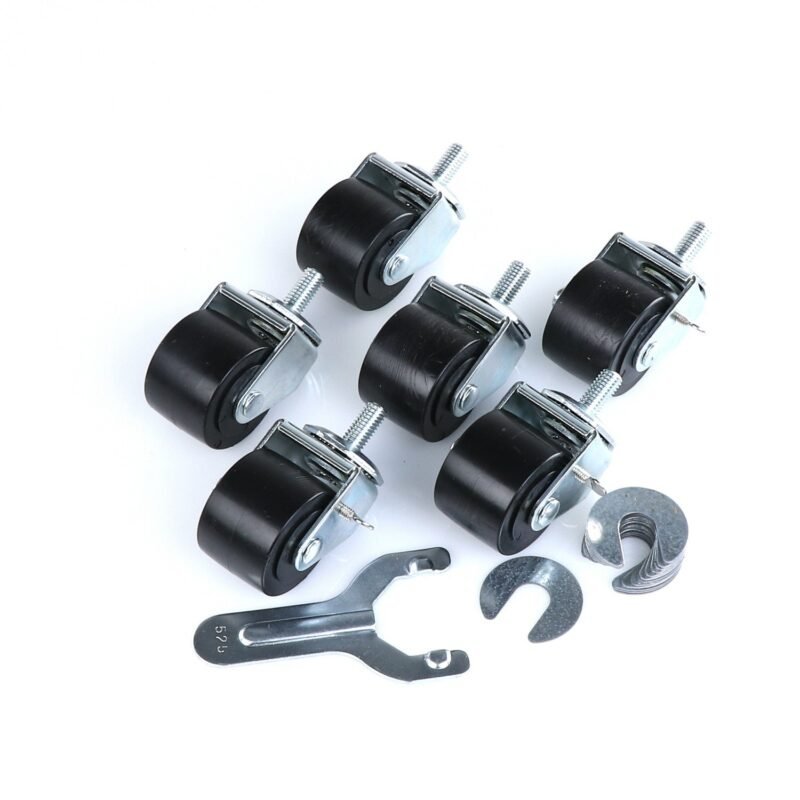True 830281 OEM Castor - Castor 2-1/2" Stem Set/6 1/2 Silver 3)Locking/3)Non-Locking