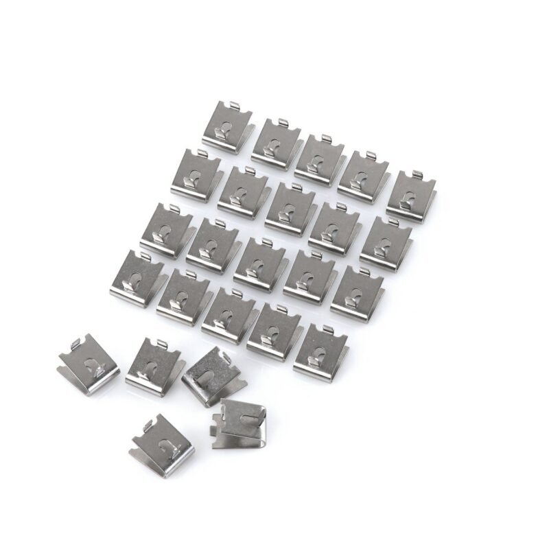 True 835565 OEM Shelving - Shelf Clip Kit, 24 Ss Polished