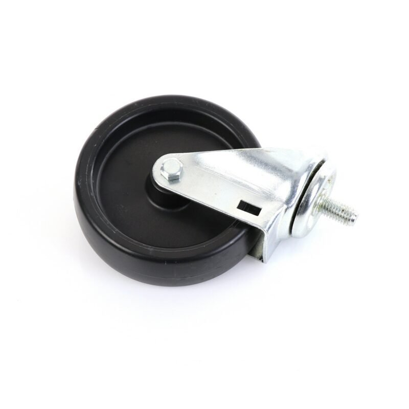 True 830222 OEM Castor - Castor 5" Stem W/O Brake 5"H 1/2-13 X 1" Swvl Pp Blk