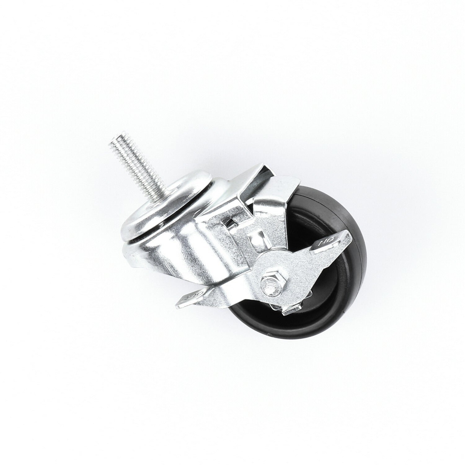 True 830287 OEM Castor - Castor 3" Stem Blk G427-3 W/ Brake Raises Cabinet Approximately 4"
