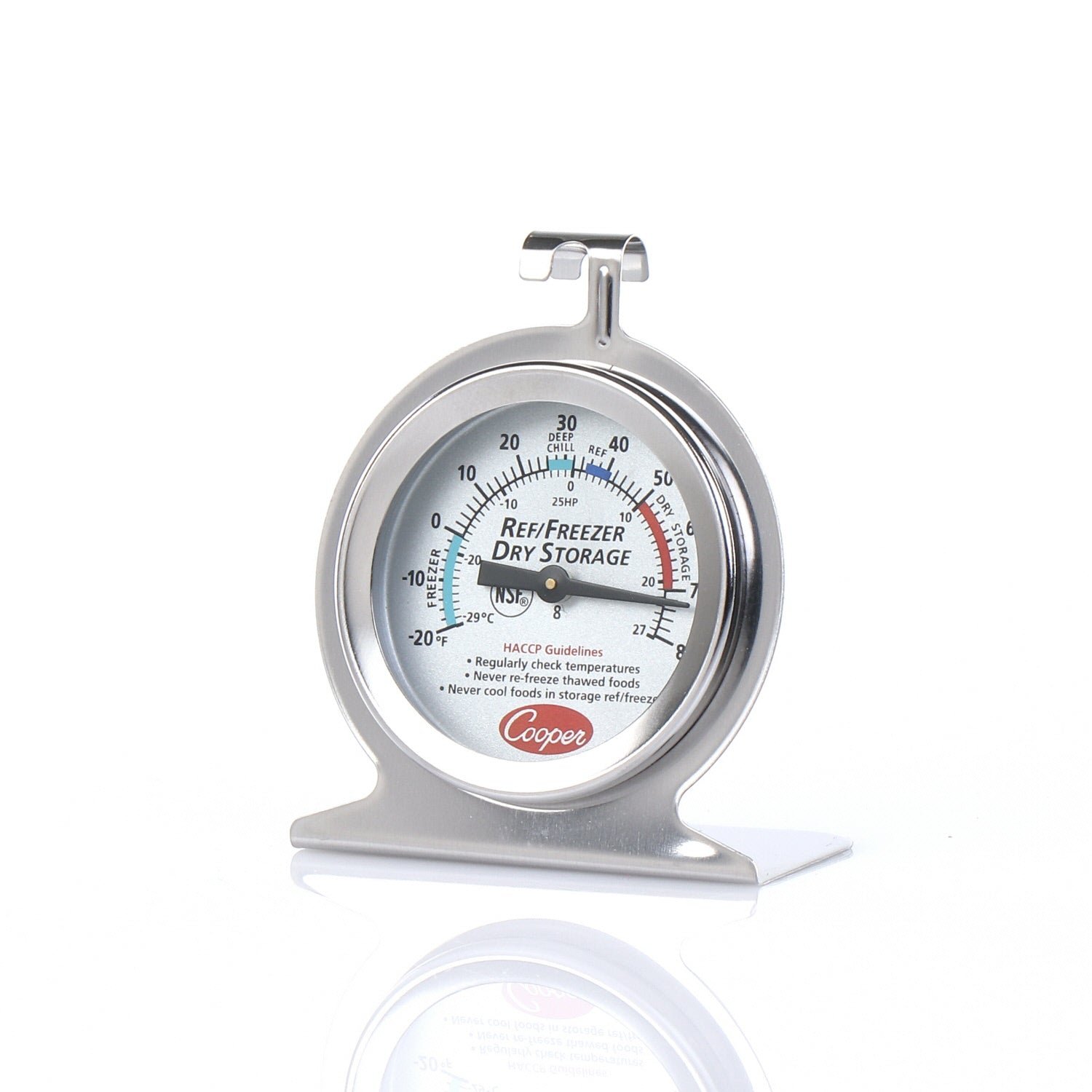 True 830426 OEM Thermometer - Thermometer 25Hp-01-1T Hanging, Dial Design Will Set On Shelf