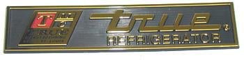 True 820344 OEM Nameplate