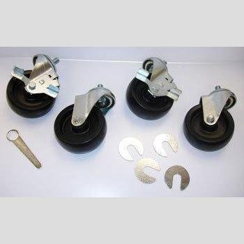 True 916620 OEM Castor - Castor 4" Set/4 1/2" X 13 X 1" Stem